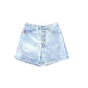 Button Fly Stone Wash Shorts
